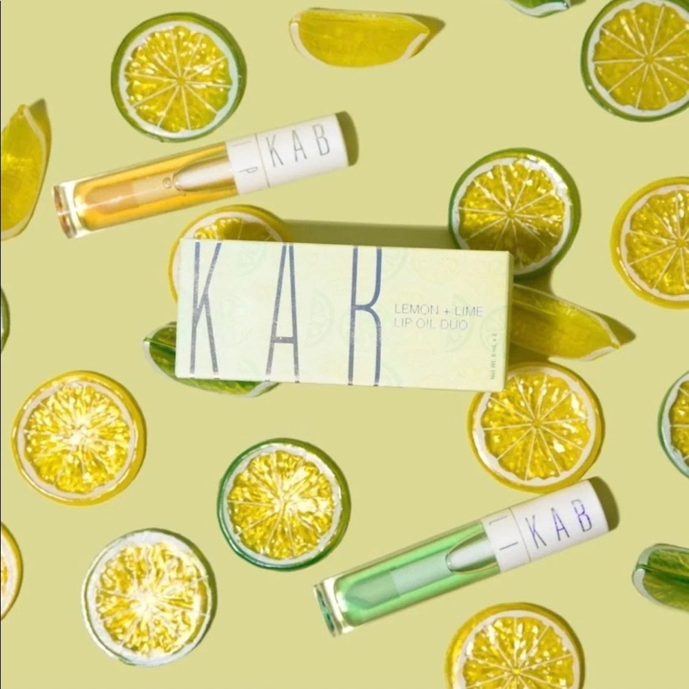 KAB Cosmetics Lemon + Lime Lip Oil Duo